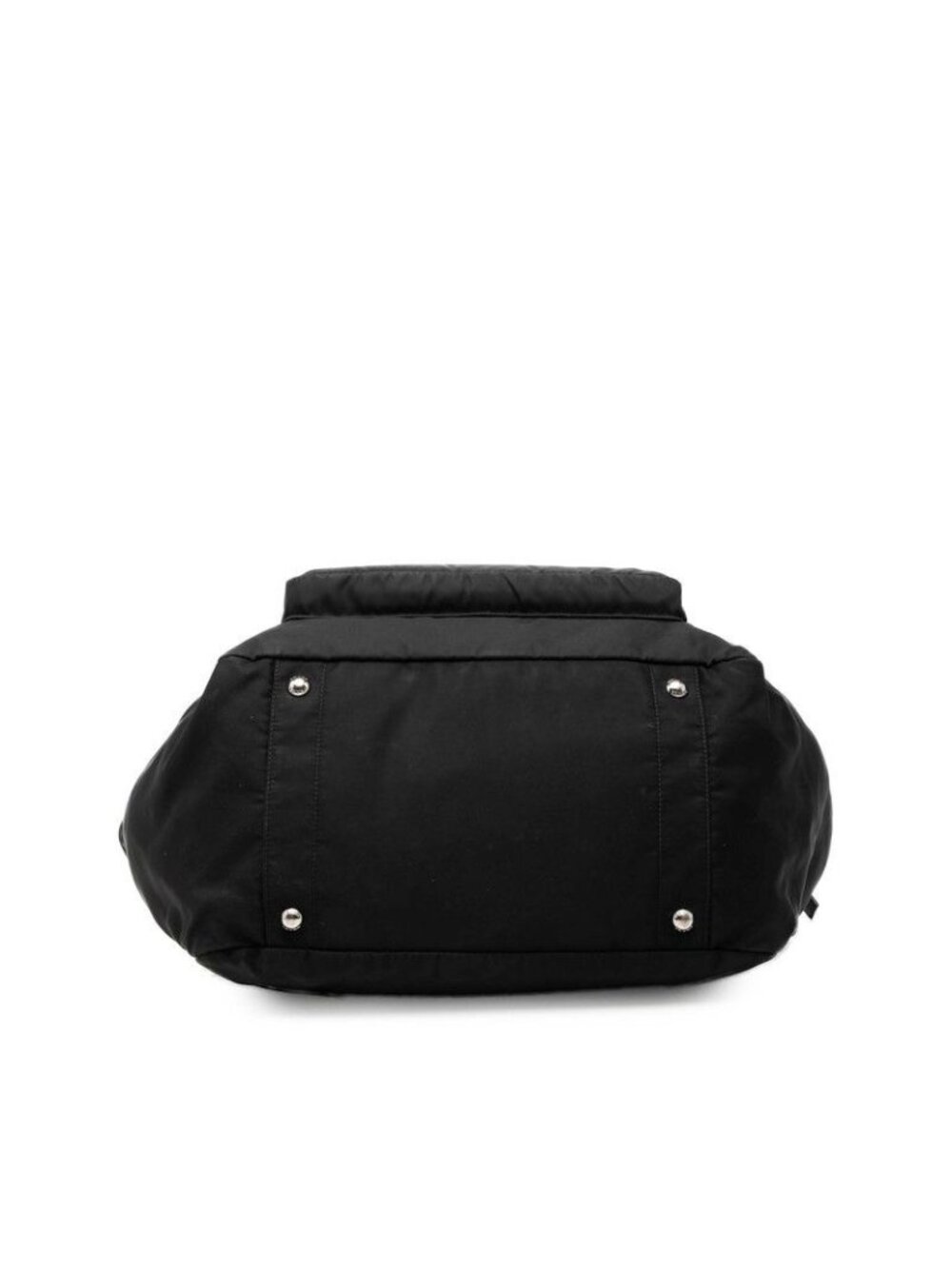 Prada Triangle Logo Mother's 2-Way Shoulder Bag Black Nylon - Picture 3 of 5
